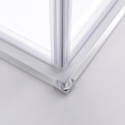 KABINA PRYSZNICOWA KWADRATOWA SUPER SLIM NOVA CHROM 80x80 CM 6 MM