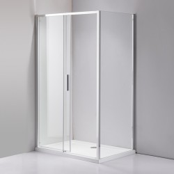 KABINA PRYSZNICOWA PROSTOKĄTNA SUPER SLIM NOVA CHROM 90x80 CM 6 MM