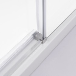 KABINA PRYSZNICOWA PROSTOKĄTNA SUPER SLIM NOVA CHROM 90x80 CM 6 MM