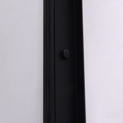 KABINA PRYSZNICOWA PROSTOKĄTNA SUPER SLIM NOVA CZARNA 90x80 CM 6 MM