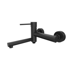 Bateria wannowa Corsan Lugo CMB7541BL czarna z wylewką