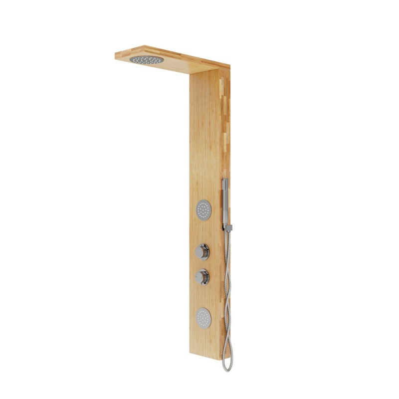 Panel prysznicowy Corsan Balti B001 Mieszacz Drewno bambusowe Panel prysznicowy Corsan Balti B001 Mieszacz Drewno bambusowe