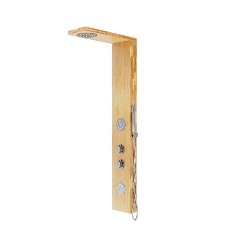 Panel prysznicowy Corsan BALTI Termostat Drewno bambusowe Panel prysznicowy Corsan BALTI Termostat Drewno bambusowe
