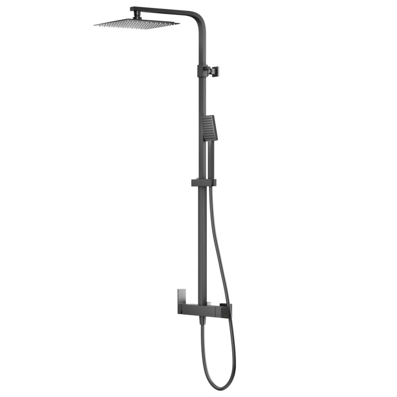 Zestaw natryskowy Kolumna prysznicowa Corsan ANGO Deszczownica 25cm Czarna Zestaw natryskowy Kolumna prysznicowa Corsan ANGO Deszczownica 25cm Czarna