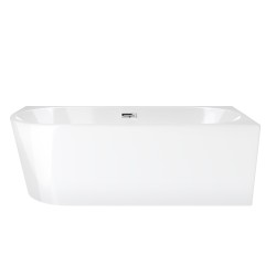 Wanna wolnostojąca narożna Corsan INTERO SLIM 150 x 75 Montaż prawostronny Korek klik-klak Chrom
