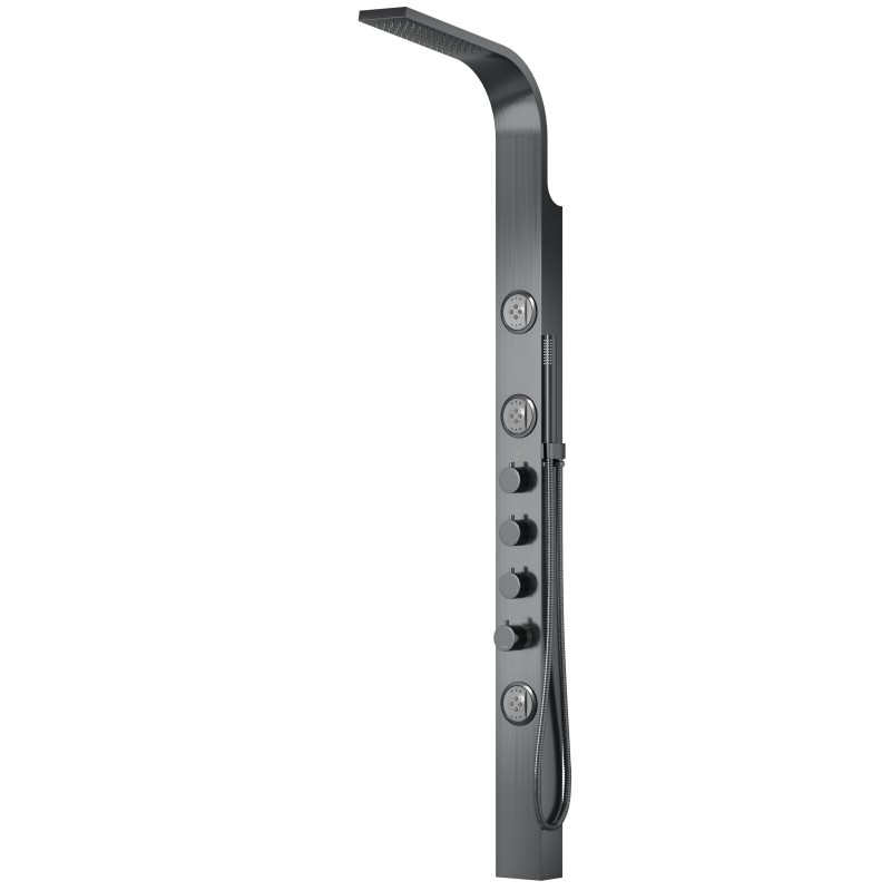 Panel prysznicowy Corsan SNAKE Termostat Stal GunMetal Panel prysznicowy Corsan SNAKE Termostat Stal GunMetal