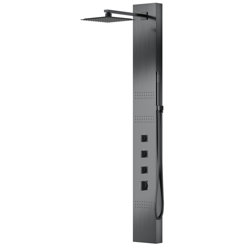 Panel prysznicowy Corsan NEO Mieszacz Stal GunMetal Panel prysznicowy Corsan NEO Mieszacz Stal GunMetal