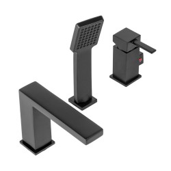 BATERIA ŁAZIENKOWA NAWANNOWA F301B CZARNA