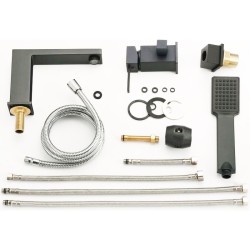 BATERIA ŁAZIENKOWA NAWANNOWA F301B CZARNA