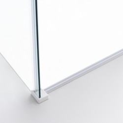 KABINA PRYSZNICOWA PROSTOKĄTNA KZ202C BIAŁA 120x90 CM