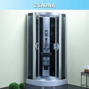 Kabina z Hydromasażem Ontario 9909AS 90x90 sauna
