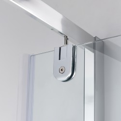 DRZWI PRYSZNICOWE ZOE CHROM 90 CM 6 MM