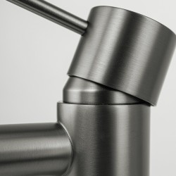 Bateria wannowa 3 otworowa Corsan CMB7542GM Lugo z wylewką i słuchawką prysznicową GunMetal