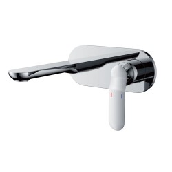 Bateria umywalkowa podtynkowa Corsan CMB1024 chromowana z wylewką