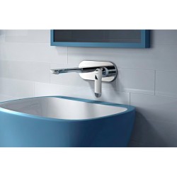 Bateria umywalkowa podtynkowa Corsan CMB1024 chromowana z wylewką