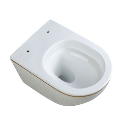 MISKA WC WISZĄCA TORNADO MIZU-WH-GL-TR-02 BIAŁA DESKA WOLNOOPADAJĄCA DUROPLAST