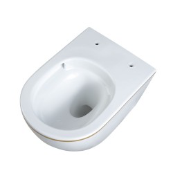 MISKA WC WISZĄCA TORNADO MIZU-WH-GL-TR-02 BIAŁA DESKA WOLNOOPADAJĄCA DUROPLAST