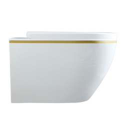 MISKA WC WISZĄCA TORNADO MIZU-WH-GL-TR-02 BIAŁA DESKA WOLNOOPADAJĄCA DUROPLAST