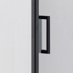 KABINA PRYSZNICOWA KWADRATOWA Z BRODZIKIEM KZ1390B/RIKO CZARNA/CZARNY 90x90 CM