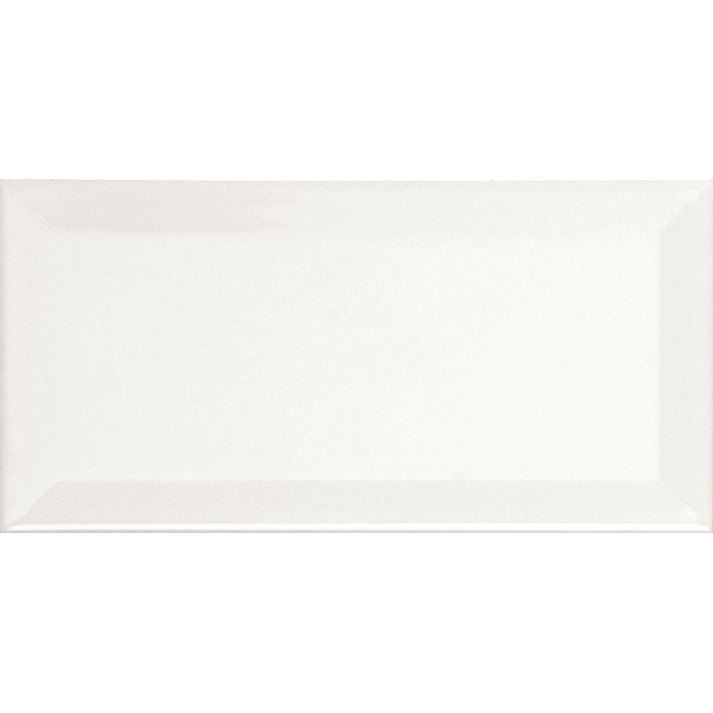 Biselado Blanco Brillo 10x20 Biselado Blanco Brillo 10x20