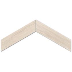 Sleek Wood White Chevron Nat. 11x54
