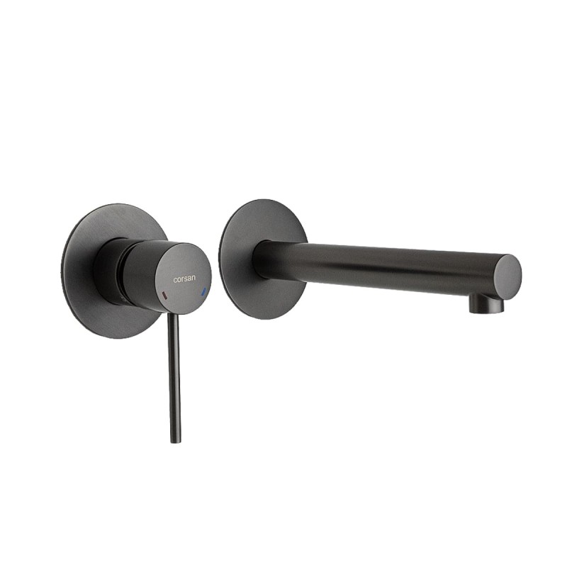 Bateria umywalkowa podtynkowa Corsan CMB7515GM Lugo z wylewką GunMetal Bateria umywalkowa podtynkowa Corsan CMB7515GM Lugo z wylewką GunMetal