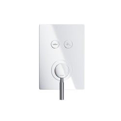 Zestaw prysznicowy Corsan CMZ068CH chrom z deszczownicą i głowicą mieszaczową