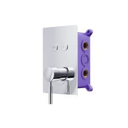Zestaw prysznicowy Corsan CMZ068CH chrom z deszczownicą i głowicą mieszaczową