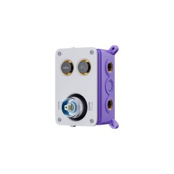 Zestaw prysznicowy Corsan CMZ068CH chrom z deszczownicą i głowicą mieszaczową