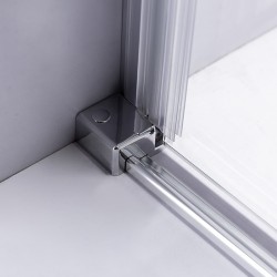 DRZWI PRYSZNICOWE SH03E CHROM 125-130 CM 8 MM