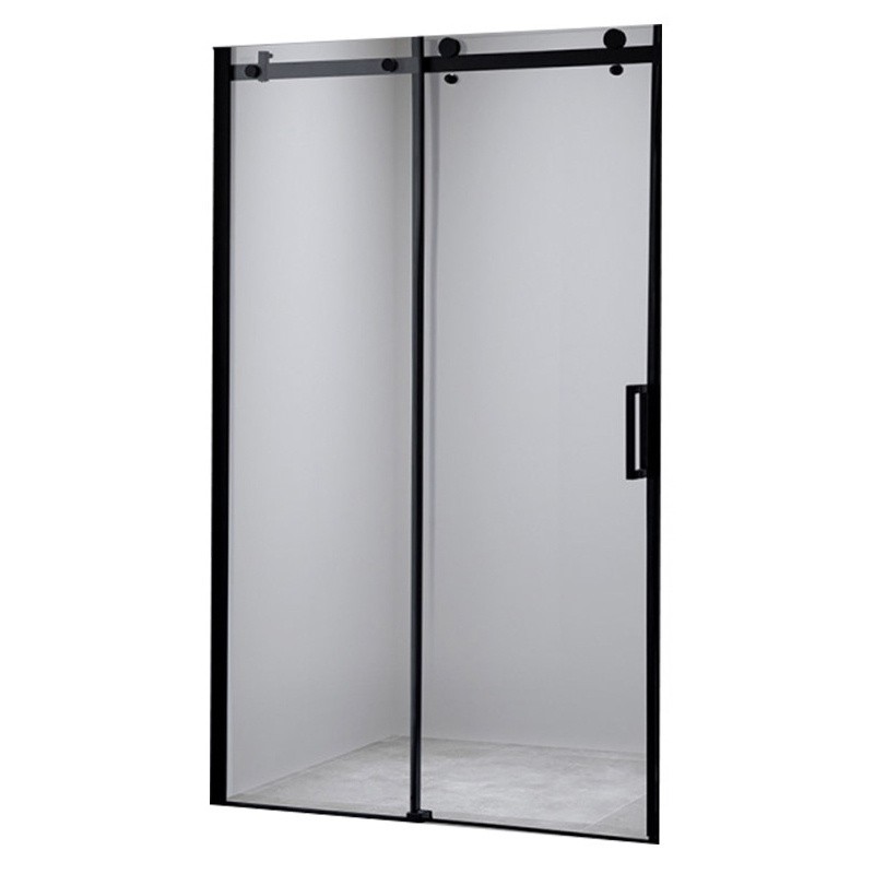 DRZWI PRYSZNICOWE SH03E CZARNE 125-130 CM 8 MM DRZWI PRYSZNICOWE SH03E CZARNE 125-130 CM 8 MM