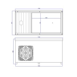 WANNA LODOWA COLD TUB KRIOTERAPIA MORSOWANIE POLAR-ICE-BL 172X87