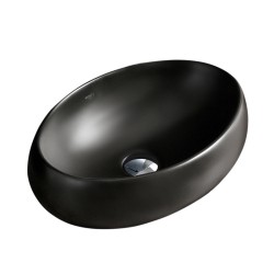 UMYWALKA NABLATOWA CERAMICZNA OWALNA CARI-MTB-600 CZARNY MAT