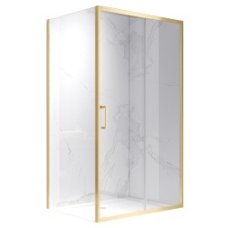 KABINA PRYSZNICOWA PROSTOKĄTNA KZ103C ZŁOTY SZCZOTKOWANY 120x80 CM