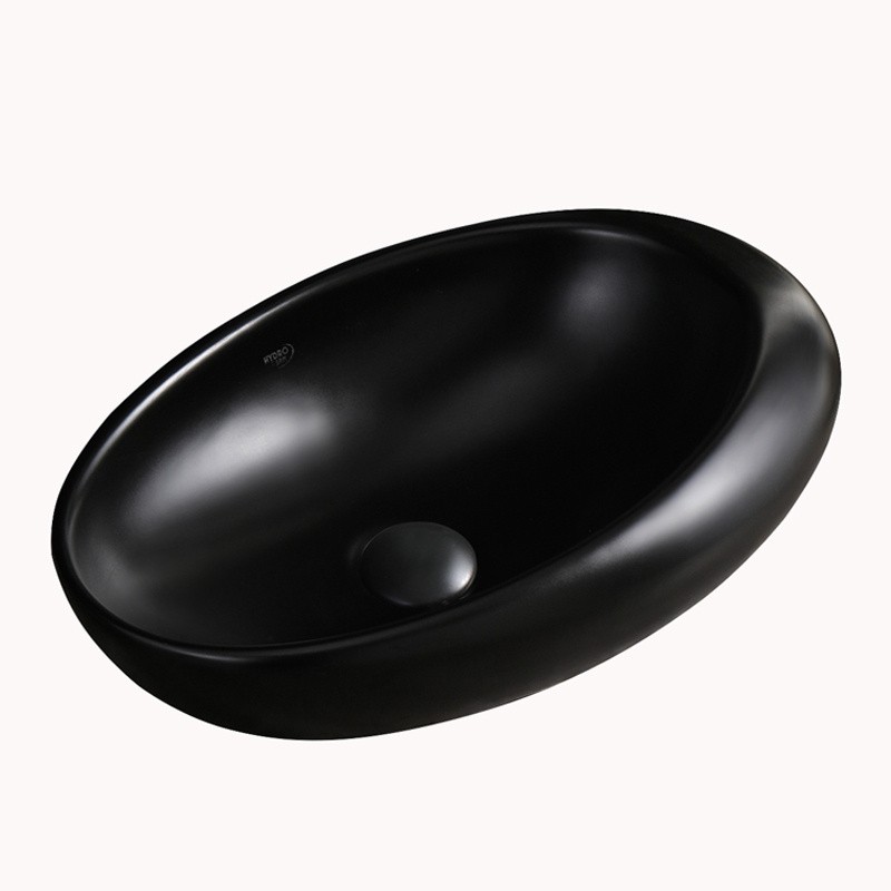 UMYWALKA NABLATOWA CERAMICZNA OWALNA EMMA-MTB-490 CZARNY MAT UMYWALKA NABLATOWA CERAMICZNA OWALNA EMMA-MTB-490 CZARNY MAT