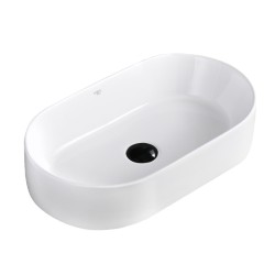 UMYWALKA NABLATOWA CERAMICZNA OWALNA NAVI-WH-510 BIAŁY