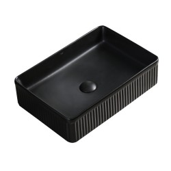 UMYWALKA NABLATOWA CERAMICZNA PROSTOKĄTNA AURA-MTB-500 CZARNY MAT