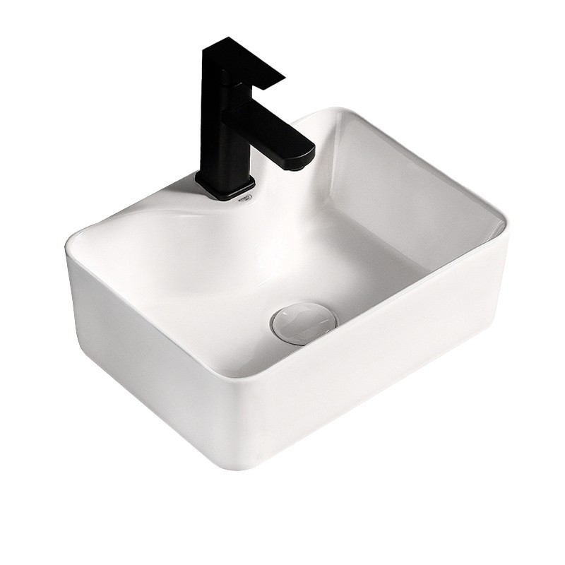 UMYWALKA NABLATOWA CERAMICZNA PROSTOKĄTNA ELISE-WH-410 BIAŁA UMYWALKA NABLATOWA CERAMICZNA PROSTOKĄTNA ELISE-WH-410 BIAŁA