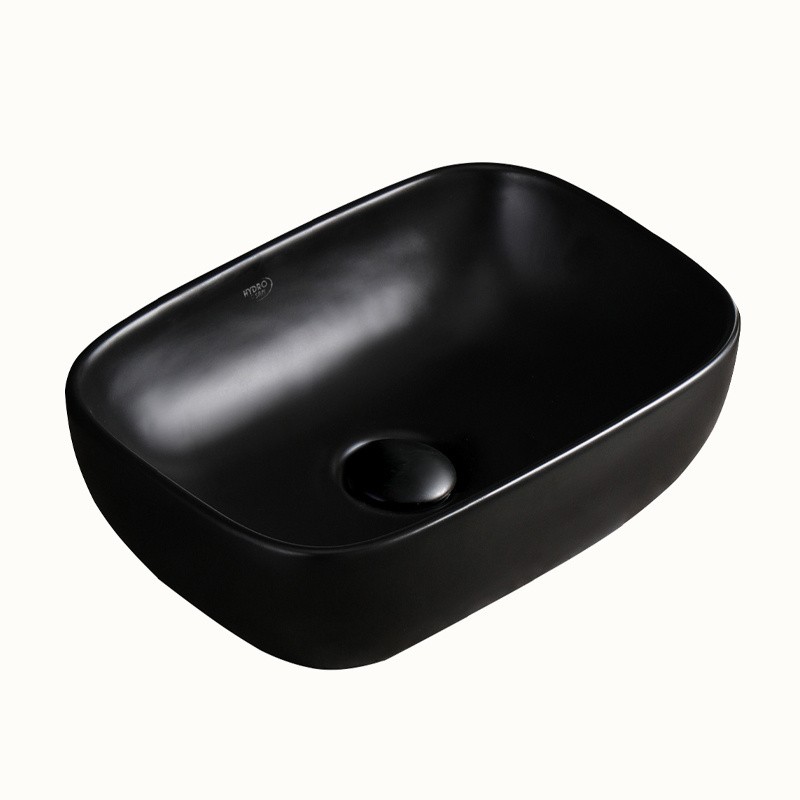 UMYWALKA NABLATOWA CERAMICZNA PROSTOKĄTNA MILO-MTB-370 CZARNA MAT UMYWALKA NABLATOWA CERAMICZNA PROSTOKĄTNA MILO-MTB-370 CZARNA MAT