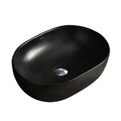 UMYWALKA NABLATOWA CERAMICZNA OWALNA NEO-MTB-480 CZARNY MAT