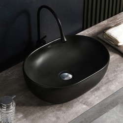 UMYWALKA NABLATOWA CERAMICZNA OWALNA NEO-MTB-480 CZARNY MAT