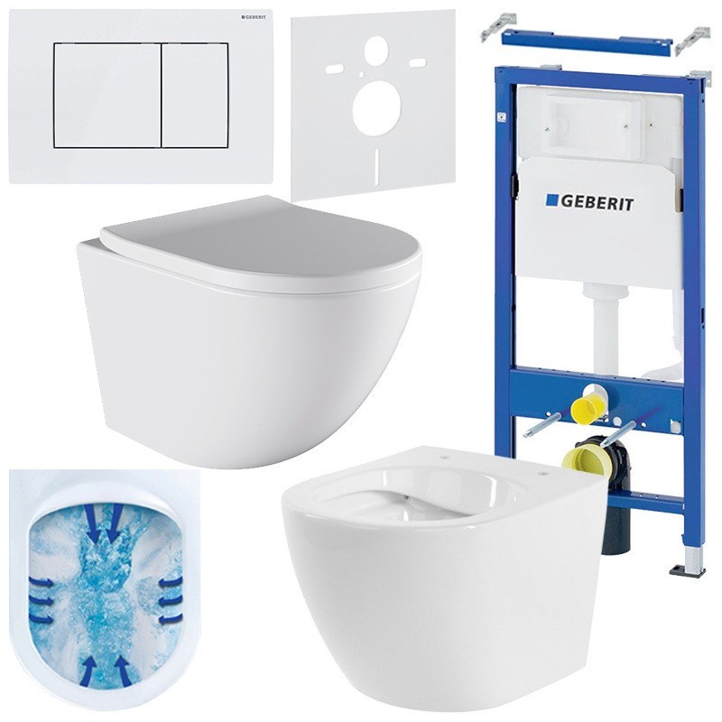 ZESTAW PODTYNKOWY WC STELAŻ GEBERIT DUOFIX MISKA PURO-WH-02 PRZYCISK DELTA 30 BIAŁY ZESTAW PODTYNKOWY WC STELAŻ GEBERIT DUOFIX MISKA PURO-WH-02 PRZYCISK DELTA 30 BIAŁY