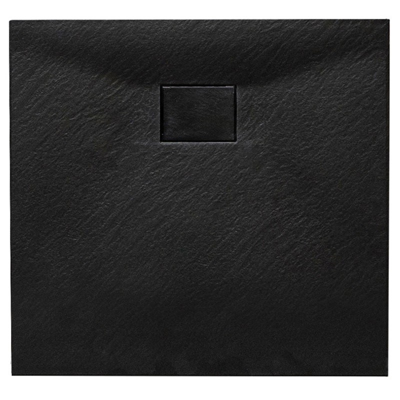 BRODZIK PRYSZNICOWY KAMIENNY KWADRATOWY SLIM JUKO CZARNY 90x90 CM BRODZIK PRYSZNICOWY KAMIENNY KWADRATOWY SLIM JUKO CZARNY 90x90 CM
