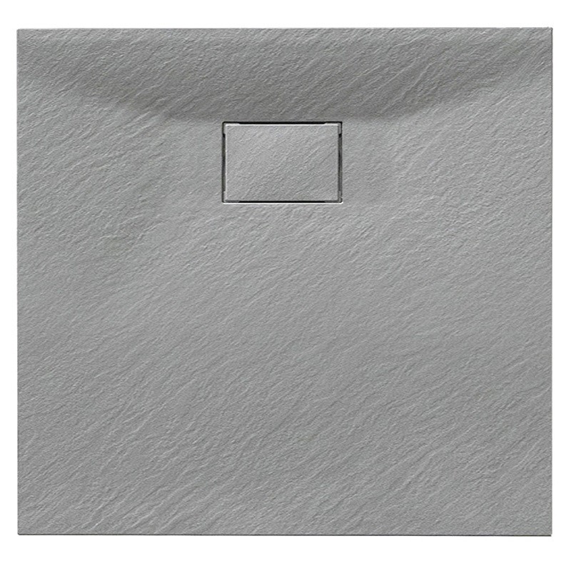 BRODZIK PRYSZNICOWY KAMIENNY KWADRATOWY SLIM JUKO SZARY 80x80 CM BRODZIK PRYSZNICOWY KAMIENNY KWADRATOWY SLIM JUKO SZARY 80x80 CM