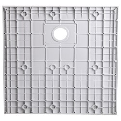 BRODZIK PRYSZNICOWY KAMIENNY KWADRATOWY SLIM RIKO BIAŁY WZÓR MARMUR 80x80