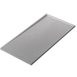 BRODZIK PRYSZNICOWY KAMIENNY PROSTOKĄTNY SLIM DEKO SZARY 100X90 CM