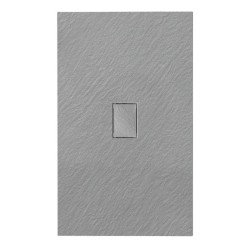 BRODZIK PRYSZNICOWY KAMIENNY PROSTOKĄTNY SLIM JUKO SZARY 120x100 CM