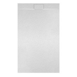 BRODZIK PRYSZNICOWY KAMIENNY PROSTOKĄTNY SLIM MIKO BIAŁY 100x80 CM