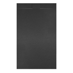 BRODZIK PRYSZNICOWY KAMIENNY PROSTOKĄTNY SLIM MIKO CZARNY 110x80 CM