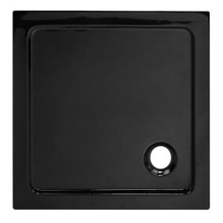 BRODZIK PRYSZNICOWY KWADRATOWY SLIM ST02A CZARNY 80x80x5 CM